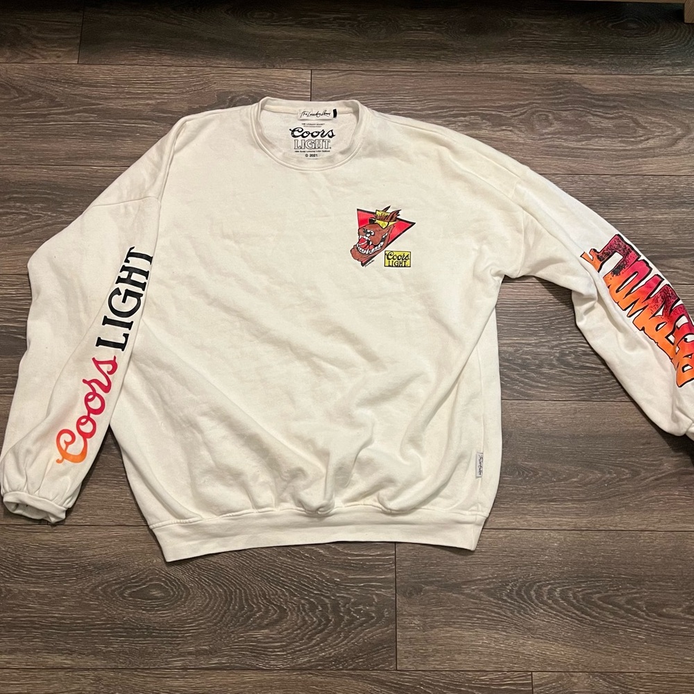 The Laundry Room x Coors Light crewneck sweater